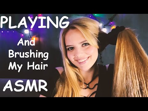 ASMR. Brushing Hair In Gloves. Close Up Kisses.You Will Fall Asleep With This Tingle Sounds.