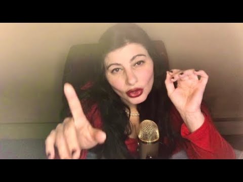 ASMR relaxation Soft whispers w hypnotic hand movements.