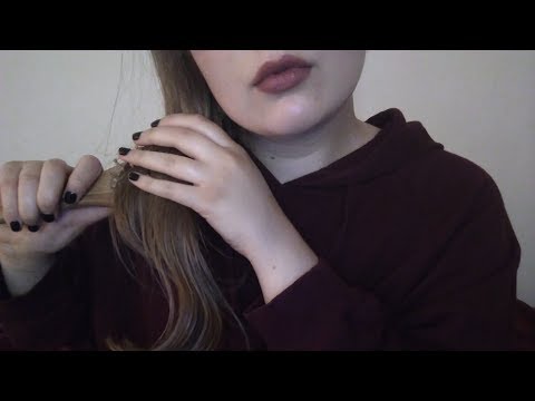 A Very Simple ASMR Video - Brushing and Applying Oil to my Hair