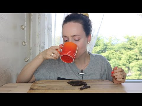 ASMR COFFEE & CHOCOLATE | Eating Sounds Whisper | mmmm