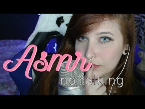 ASMR - MOUTH SOUNDS, HAND MOVEMENTS, SCRATCHING, BREATHING & EAR BLOWING (NO TALKING)