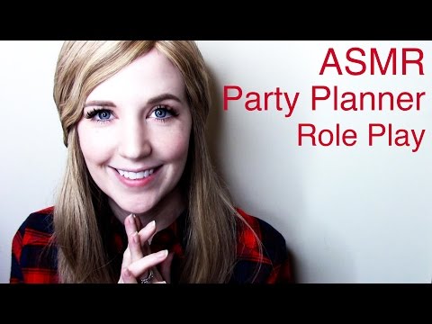ASMR Party Planner Role Play with typing, crinkles, and tissue sounds