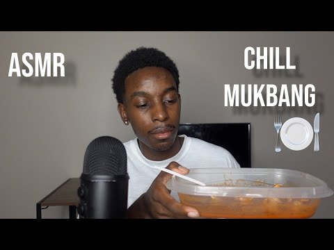 [ASMR] quick chill mukbang (eating sounds and whispers)