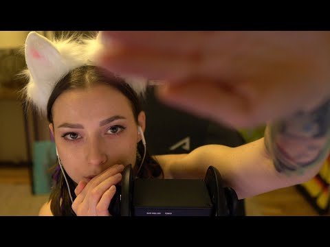 ASMR Face Touching & Calming Phrases "Shhhh", "It's Ok"