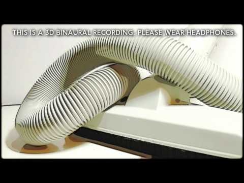 91. 3D Vacuum Cleaner WHITE NOISE (Binaural - Wear Headphones) - SOUNDsculptures (ASMR)