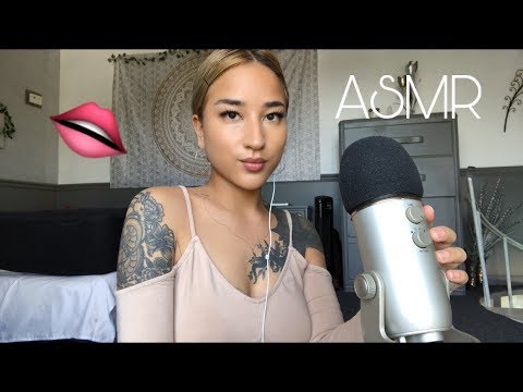 ASMR Wet Mouth Sounds and Mic Scratching/Rubbing (Very Tingly)