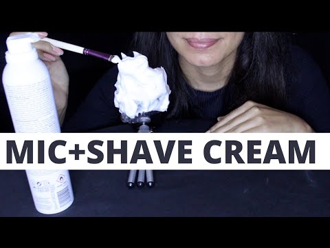 ASMR MIC AND SHAVE CREAM (Intense sounds)  (NO TALKING)