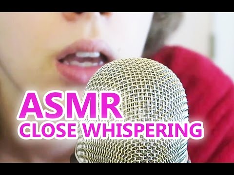 ASMR super close up whispering with lip smacking