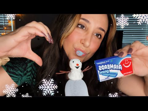 Do you want to build a Snowman?! ASMR Airheads Gum Chewing Sounds