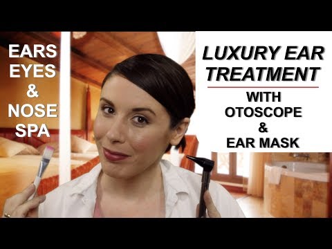 Luxury Ear Cleaning: Ear, Eye, & Nose Spa ASMR Role Play (with otoscope)