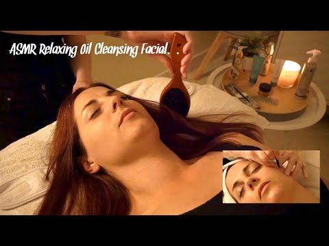 ASMR Relaxing Real Person Detoxifying Facial | Oil Cleansing Method | Scalp Massage | No Talking
