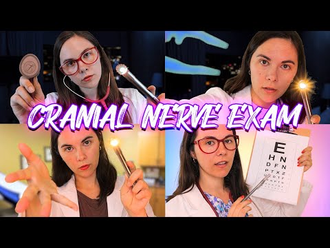 ASMR Cranial Nerve Exam COMPILATION 👩🏻‍⚕️✨