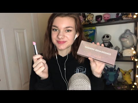 ASMR | Tapping on Makeup Products 💄 | Scratching, Lid Sounds, Lip Gloss