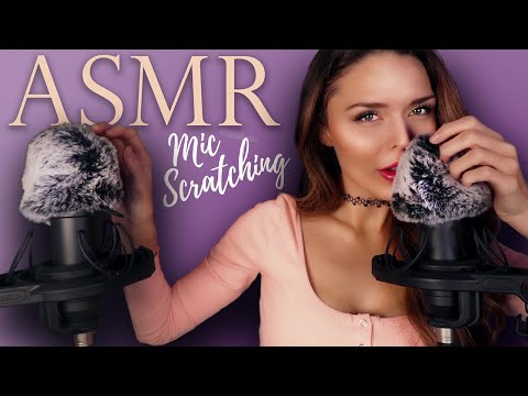 ASMR // Slow Mic Scratching with Soft Whispers (SWEET DREAMS 😴)