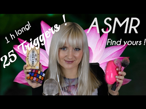 ASMR Triggers  | 25 Binaural Sounds for Sleep and Tingles | Find your Trigger