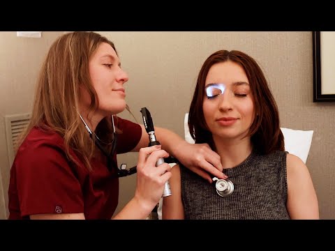 [ASMR] Relaxing sounds head-to-toe doctor's medical exam roleplay