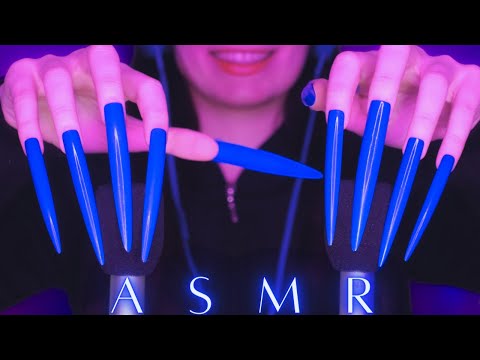 ASMR Gentle Tapping and Scratching with 50 DIFFERENT Mics , Items & Nails 💙 No Talking for Sleep 😴