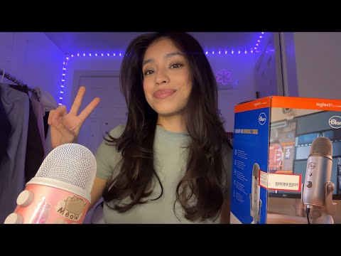 ASMR | unboxing my new yeti mic ♡ tapping & scratching ♡