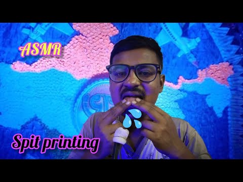 ASMR SPIT PAINTING YOU WILL FULL ASLEEP  👄 💦(PERSONAL ATTENTION)