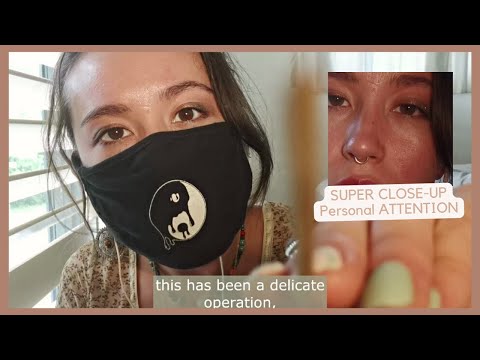 ASMR || SUPER CLOSEUP PERSONAL ATTENTION - Inspection roleplay Layered MOUTH SOUNDS