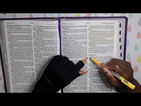 READING BIBLE VERSE PROVERBS 3, PASLM 19, PSALM 147 ASMR CHEWING GUM SOUNDS