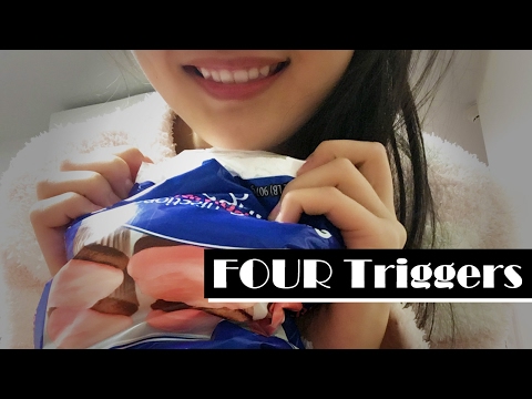 ASMR | Four Triggers That Help You Relax and Sleep | 600" Tingles #25