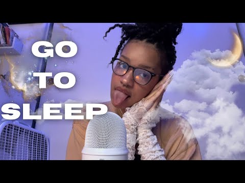 Go to Sleep Right Now. ASMR Commands, Tapping, Scratching, Tingly Clicky Whisper, Fast Aggressive