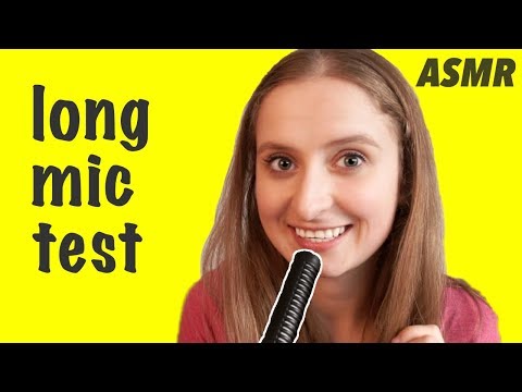 ASMR Mic Test – Long Rode mic – breathing, repeated trigger words