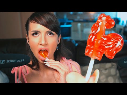 ASMR Sucking Russian Traditional Cock Candy, Sucking and Mouth Sounds