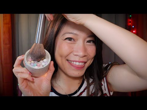 ASMR Getting You Ready w/ Makeup & Pearls For the Holidays! 🎄 and 💥 Roleplay