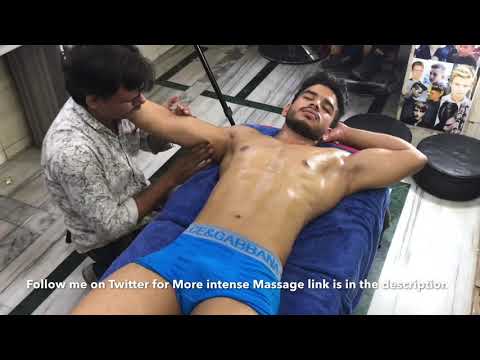 ASMR Upper body Massage by Indian Barber Shamsed to Firoz Part -1