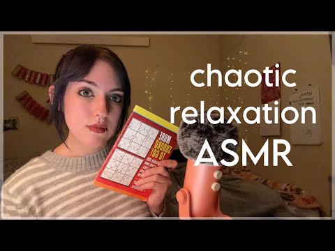 ASMR Chaotic Relax With Me ~ up close whispers