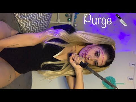ASMR Purge  Weapons Roleplay 🔪🪓  helping you get ready for the purge 👺