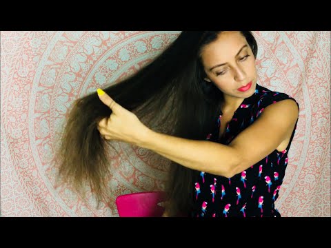 ASMR Hair brushing with a scalp massage (No Talking)