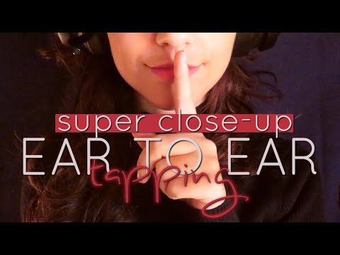 [ASMR] Ear to ear SUPER CLOSE-UP tapping✨No talking