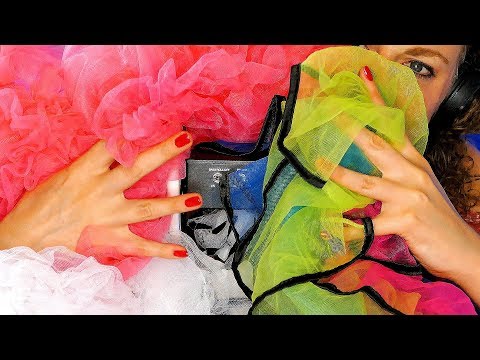 3Dio Covered in Tutus! Intense Crunchy Fluffy ASMR Sounds & Whispers