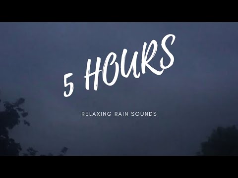 Rain Sounds on Window | 5 Hours of Calm Rain for Sleeping, Relaxing, Studying