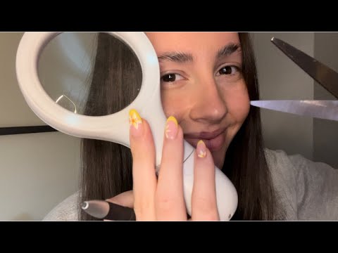 ASMR- Lots of random attention to your face (fast and chaotic)❤️‍🔥