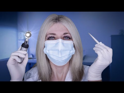 ASMR Ear Exam & Ear Cleaning - Candy in your Ears! Otoscope, Drops, Picking, Typing, Latex Gloves