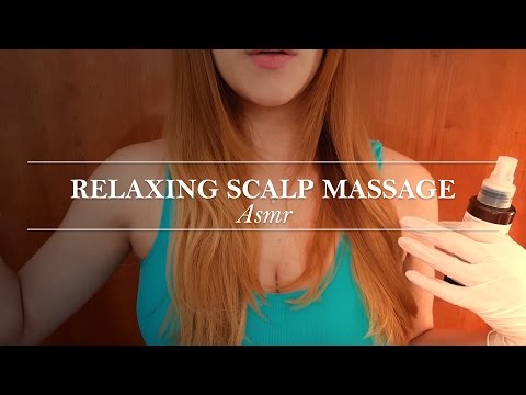 ♡ ASMR Español ♡  ♥ Relaxing Scalp Massage  ♥ Masaje capilar  ♥ Hair brushing - oil spray & whispers