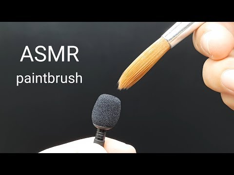 Scratching Microphone with Paintbrush - ASMR Scratching Mic I No Talking I Satisfying Video