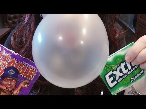 Gum Chewing, Snapping & Bubble Blowing With Echo. ASMR