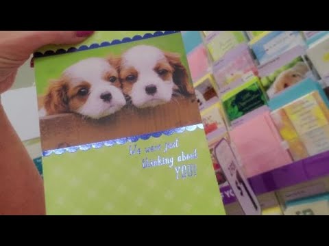 ASMR | Greeting Card Section Show & Tell (Soft Spoken)