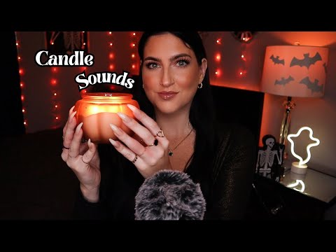 ASMR | Tapping On My Fall/Halloween Candle Collection🕯️(part 1)