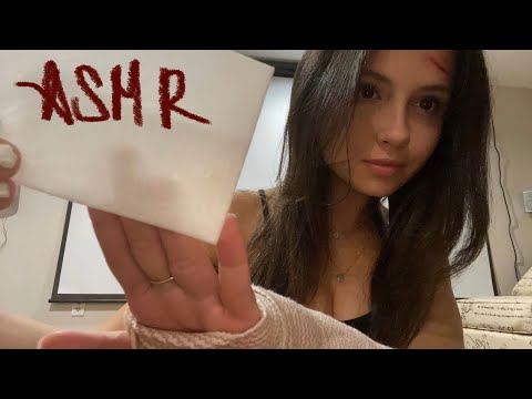 ASMR healing your zombie bite roleplay🧟‍♀️