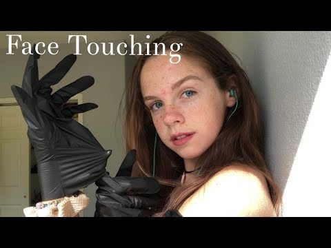ASMR Face Touching With Plastic Gloves + Chit Chat