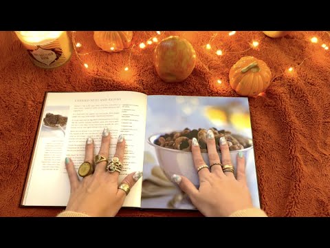 ASMR~ Cozy Cookbooks Episode 1: Autumn Comfort Meals 🍁🥕🎃