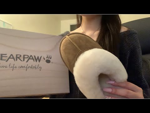 ASMR Tapping & Scratching On New Shoes/Slippers