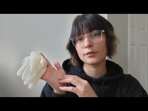 ASMR | ASMR | Hand Sounds w/ Super Crinkly Latex Gloves & Lotion Application NO TALKING