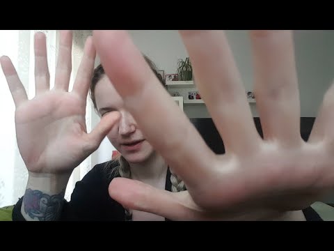 ASMR pure hand sounds and movements - tongue clicking, whispering, personal attention, mothsounds